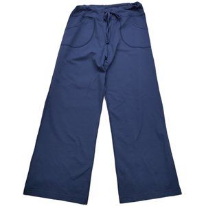 Lululemon Women Size 8 Yoga Pants Blue Solid Nylon